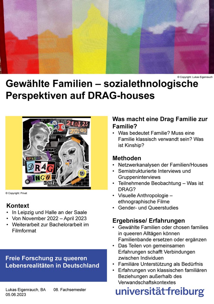 Poster_Lukas Eigenrauch_Uebungsforschung_Gewählte Familien – sozialethnologische Perspektiven auf DRAG-houses
